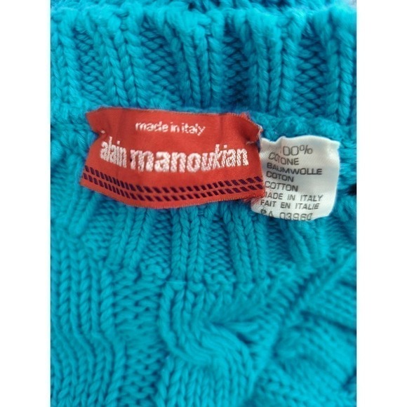 Alain Manoukian Tight Knit Blue Sweater‎ - Picture 5 of 7